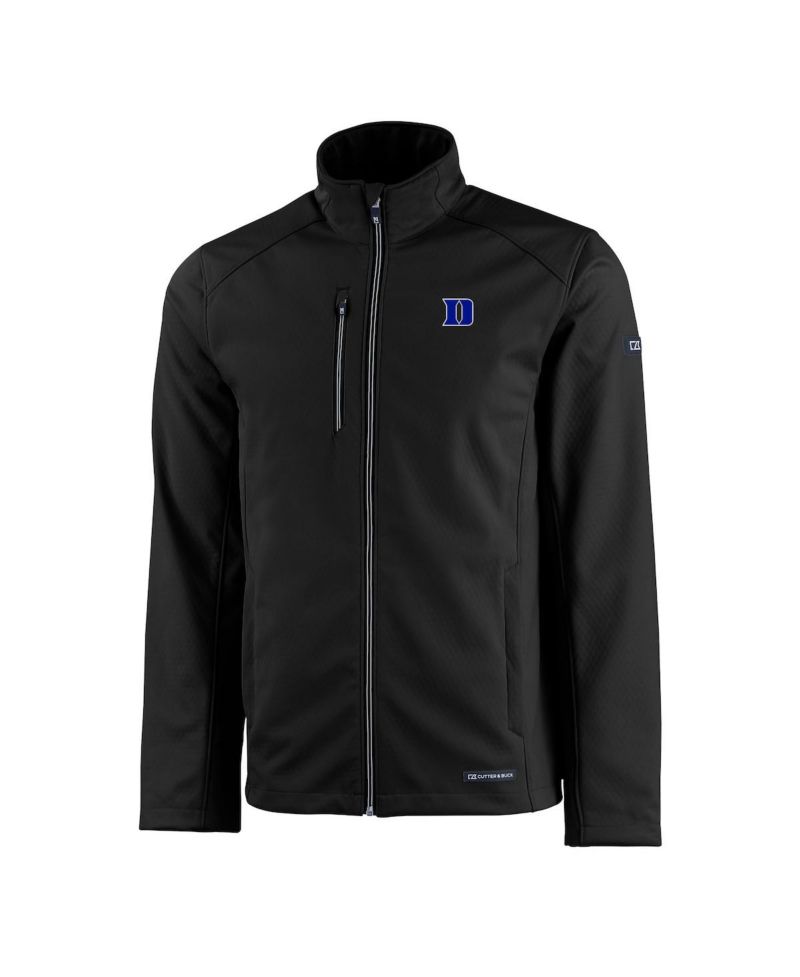 Men's Black Duke Blue Devils Evoke Eco Softshell Full-Zip Jacket