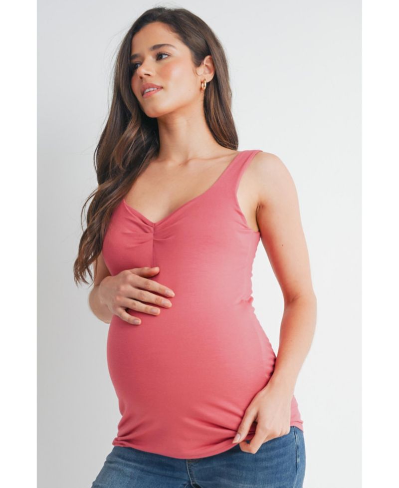 Maternity Sweetheart Neckline Tank Top