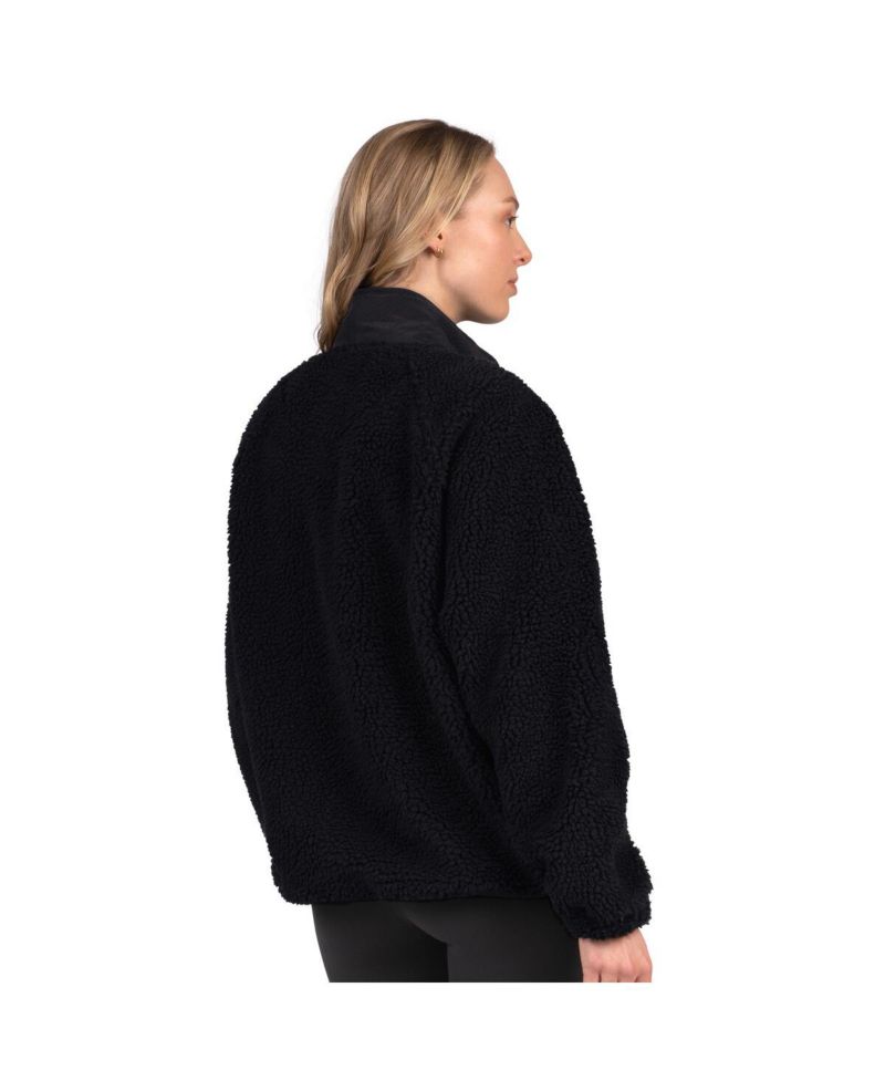 Women's Black Las Vegas Raiders On the Ball Sherpa Jacket