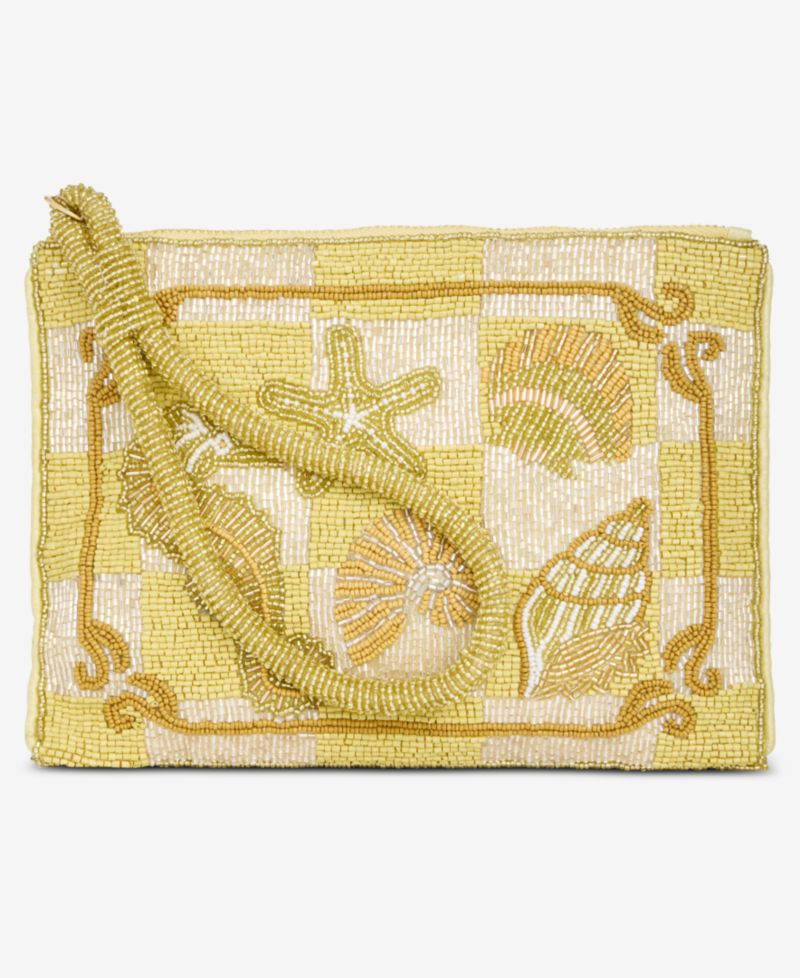 Beaded Zipper Wristlet