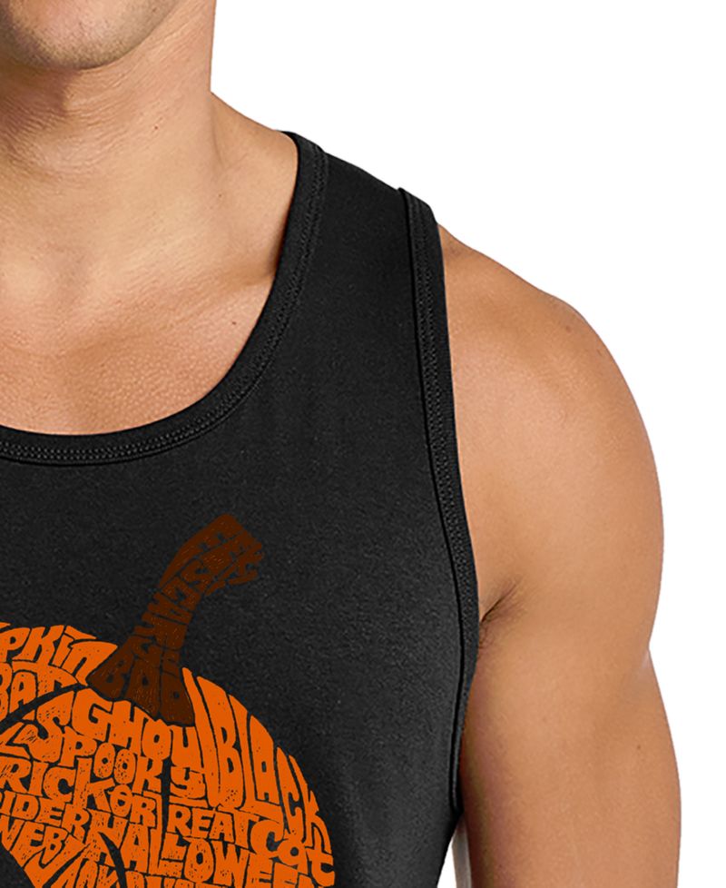 Men's Halloween Word Art Tank Top