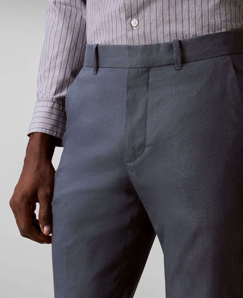 Men's Linen Blend Slim-Fit Pants