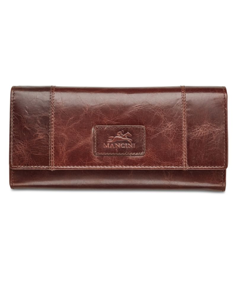 Casablanca Collection RFID Secure Ladies Trifold Wing Wallet