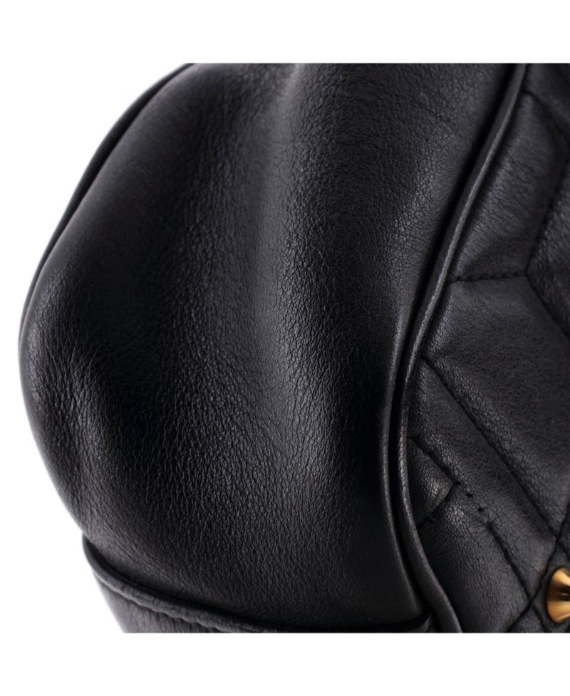 Medium GG Marmont Flap Bag Studded Matelasse Leather