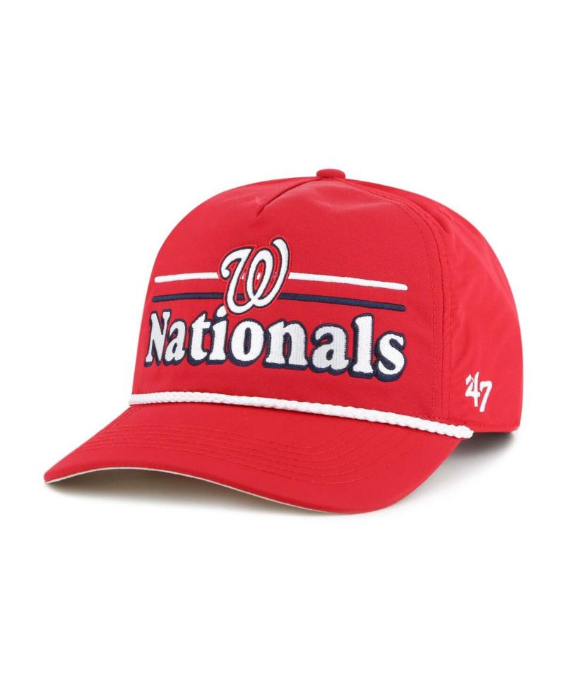 Men's Red Washington Nationals Campscape Hitch Adjustable Hat
