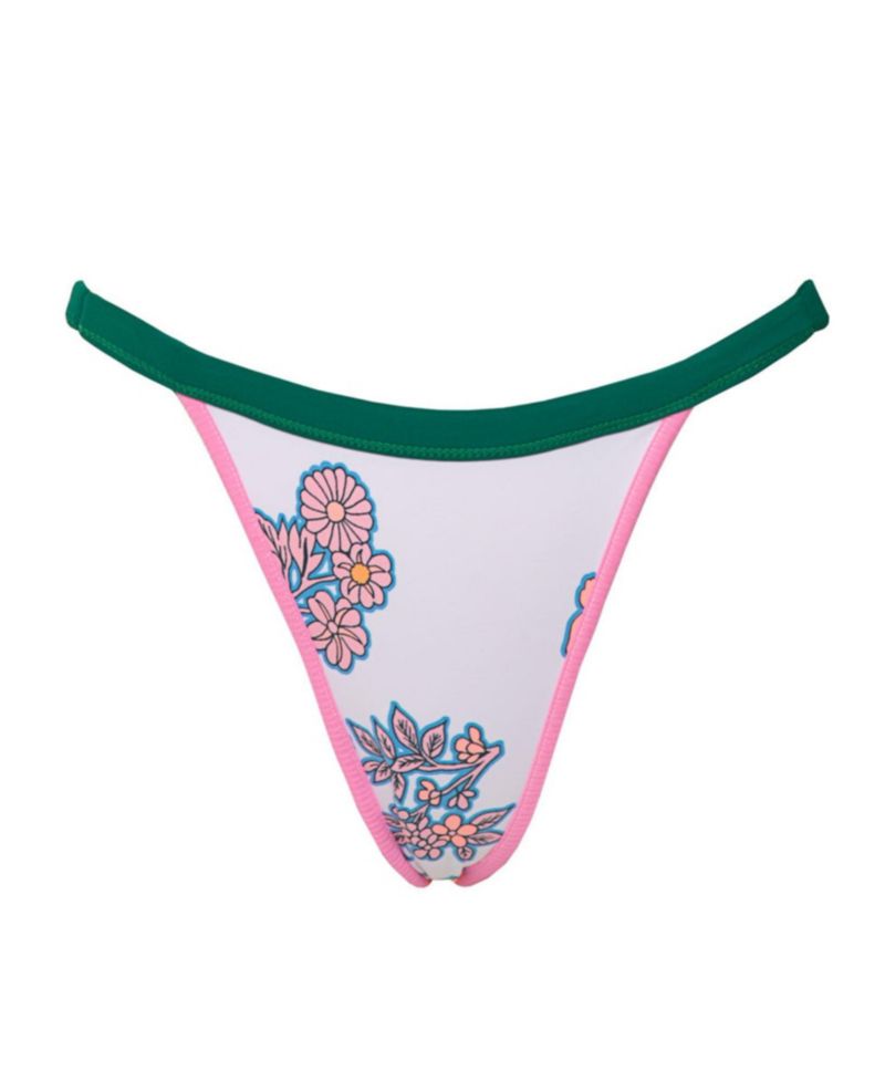 Women's Strawberry Breeze Islandia High-Rise Reversible Cheeky Bikini Bottom
