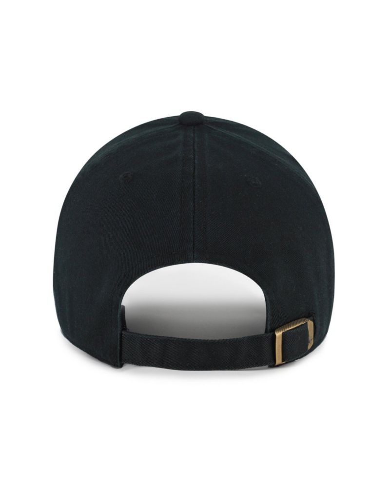 Men's Black Pittsburgh Steelers Throwback Graphic Clean Up Adjustable Hat