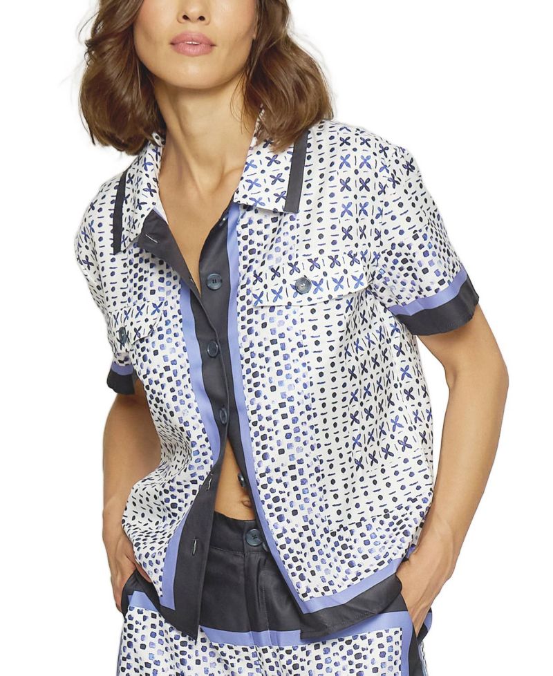 Women's Foulard Print Top