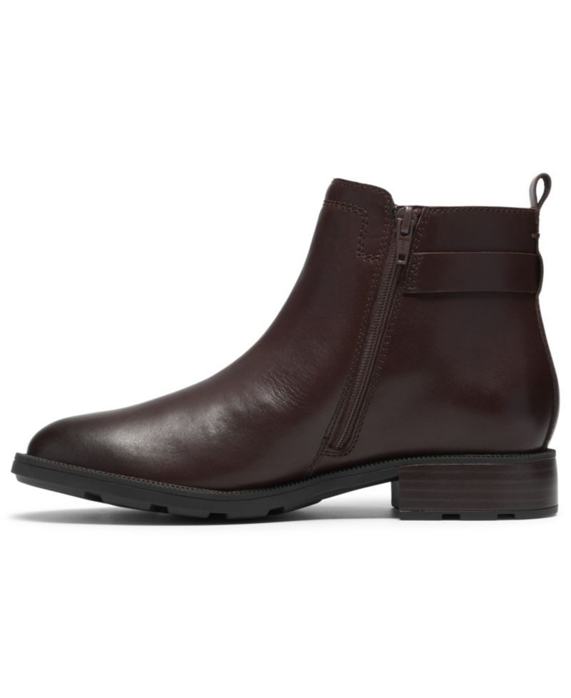 Women's Adalynn West Buckle Round Toe Booties