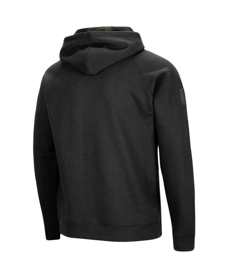 Men's Black Oklahoma Sooners OHT Military-Inspired Appreciation Camo Pullover Hoodie