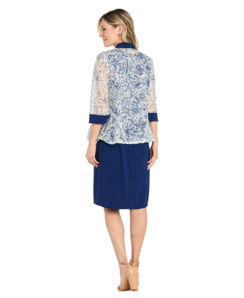Petite Scoop Neck Jacket Dress