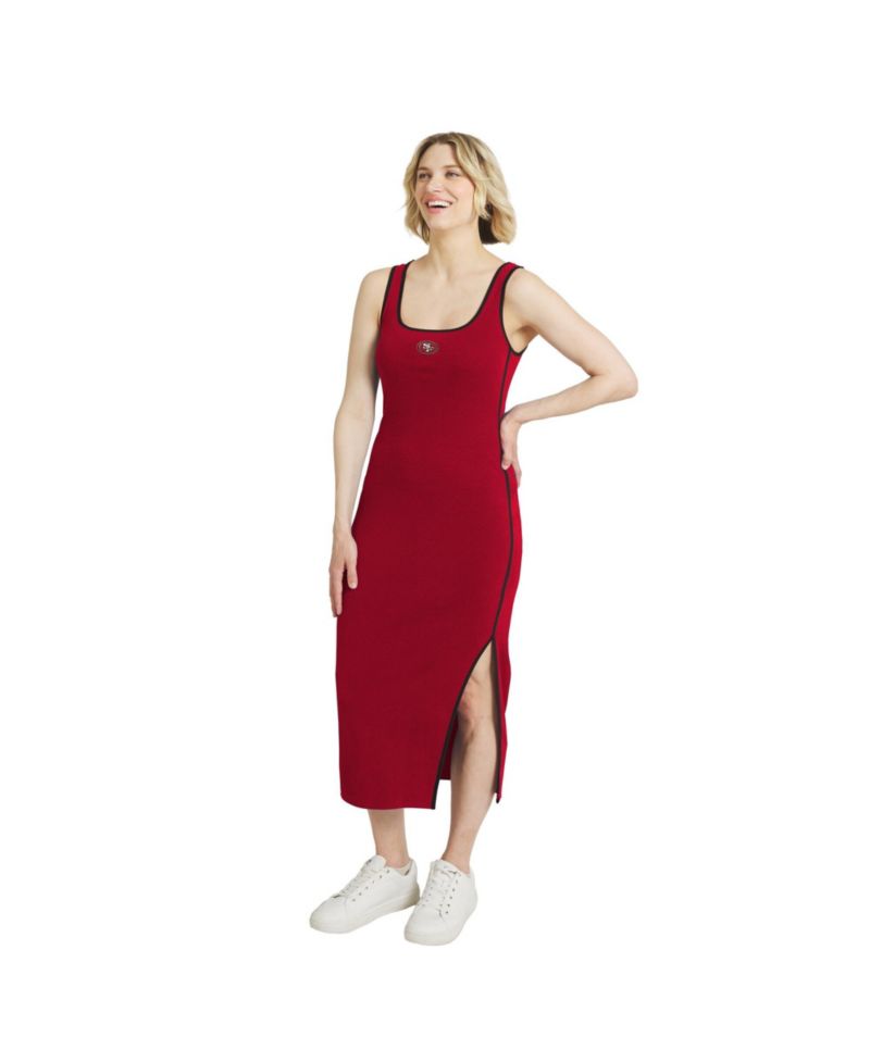 Women's Scarlet San Francisco 49ers Ribbed Tank Dress