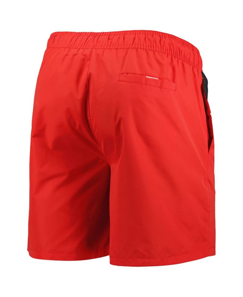 Men's Red Chicago Blackhawks Freestyle Volley Swim Shorts