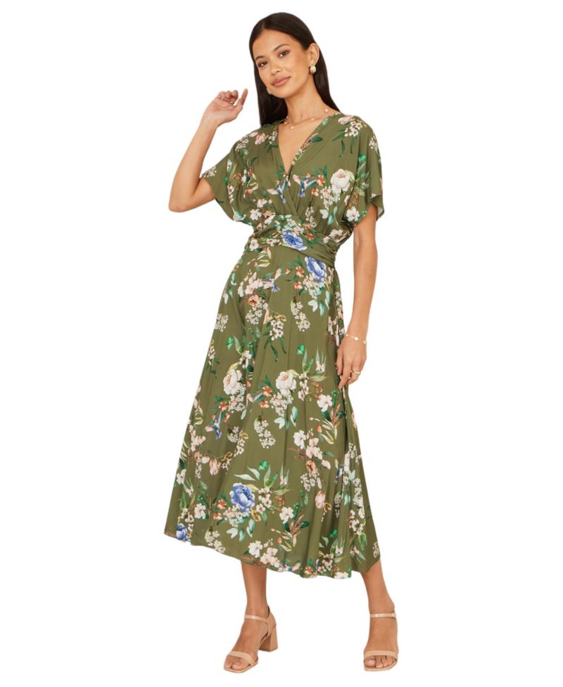 Women's Floral Print Midi Dress
