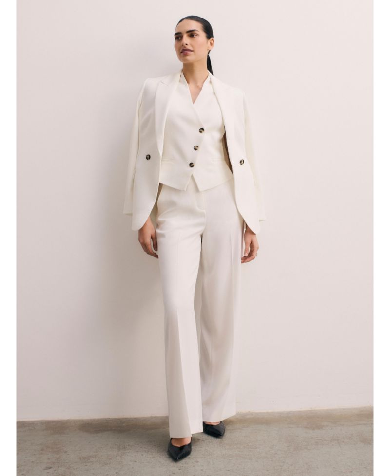 Women's Draped V-Neck Tailored Waistcoat