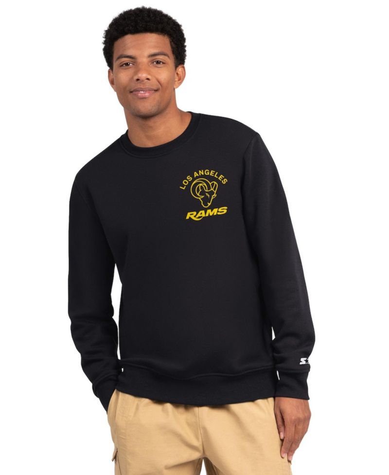 Men's Black Los Angeles Rams Port Co Sweatshirt