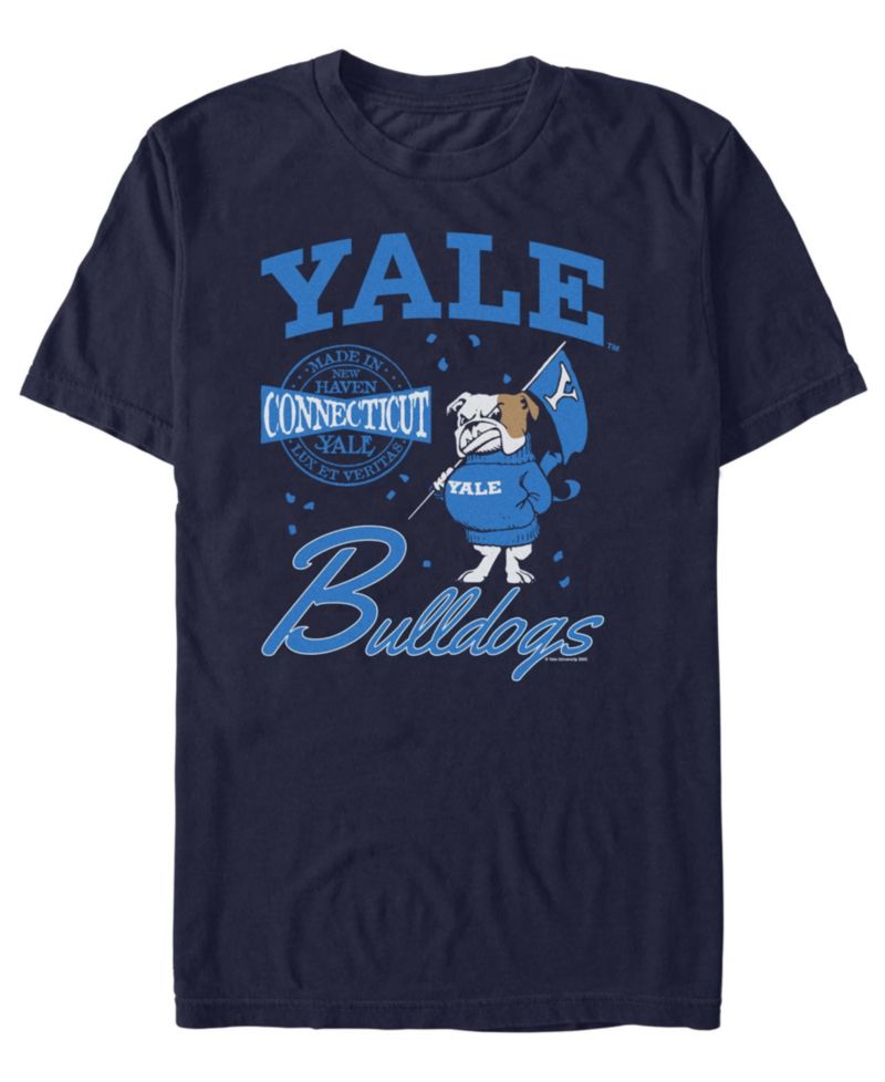 Men's Yale Bulldogs Vintage Collegiate Mascot Graphic T-Shirt
