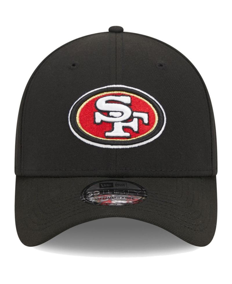 Men's Black San Francisco 49ers Main 39THIRTY Flex Hat