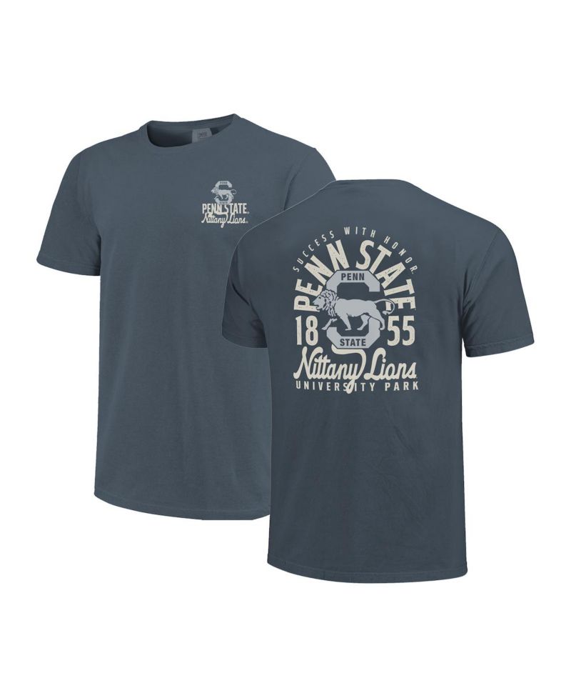 Men's Navy Penn State Nittany Lions Comfort Colors Mascot Overlay T-Shirt