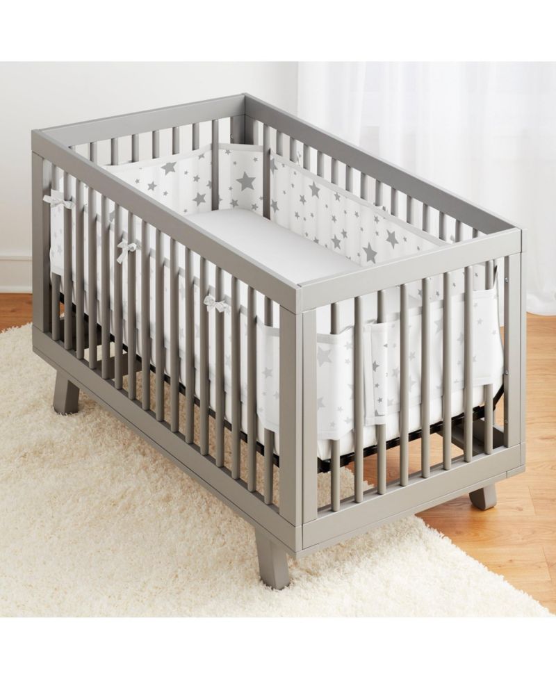 Breathable Mesh Liner for Full-Size Cribs, Classic 3mm Mesh (Size 4FS Covers 3 or 4 Sides)