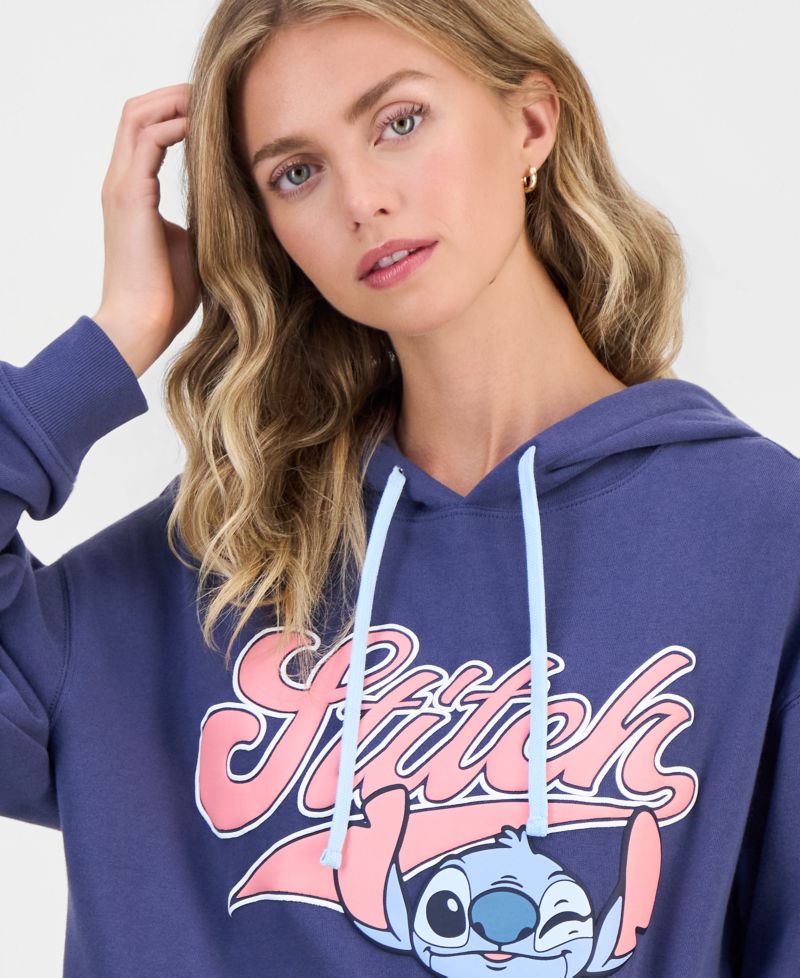 Juniors' Stitch Graphic Hoodie