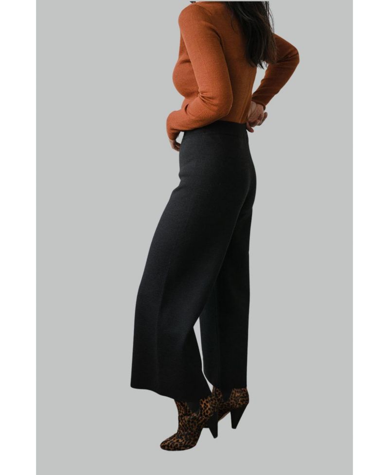 Women's Zoe Checkered Knit Trousers