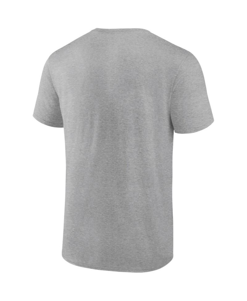 Men's Heathered Gray Los Angeles Dodgers Iconic Go for Two T-shirt