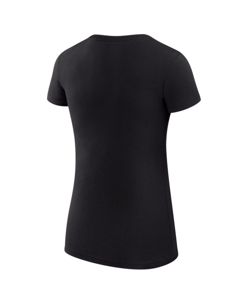 Women's Black Dallas Stars Super-Slim Fit Lightweight Hockey Love T-Shirt