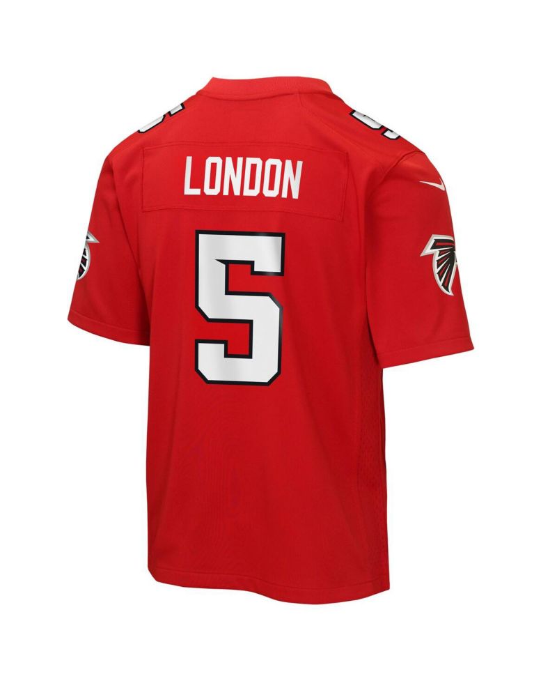 Big Boys and Girls Drake London Red Atlanta Falcons Game Jersey