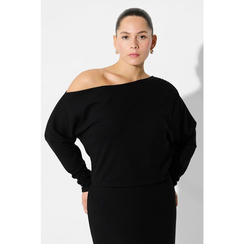 Women's Amia One-Shoulder Gathered-Waist Jersey Evening Gown