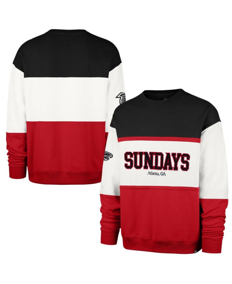 Men's White Atlanta Falcons Sundays Breeze By Maximalist Sweatshirt