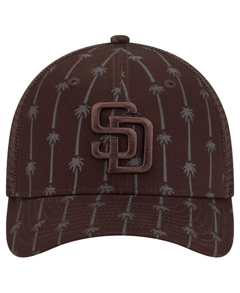 Men's Brown San Diego Padres Tonal Icon 9FORTY M-Crown Adjustable Trucker Hat