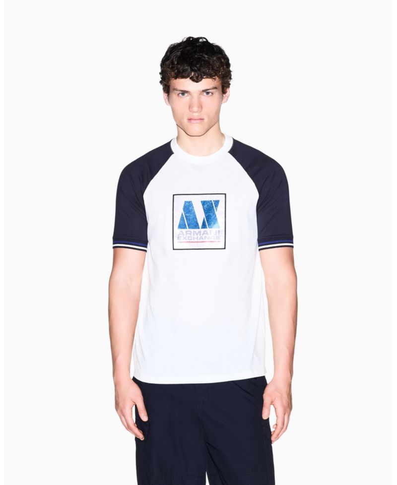 Men's Color Block Box Logo T-Shirt