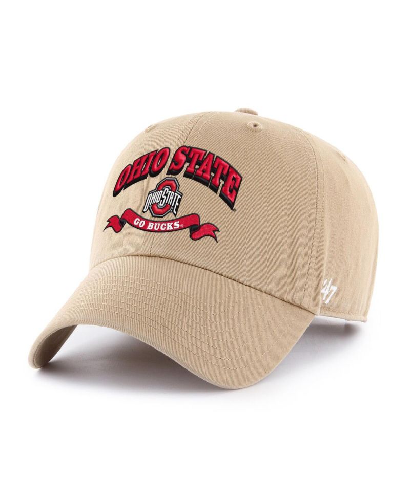 Men's Khaki Ohio State Buckeyes Region Clean Up Adjustable Hat