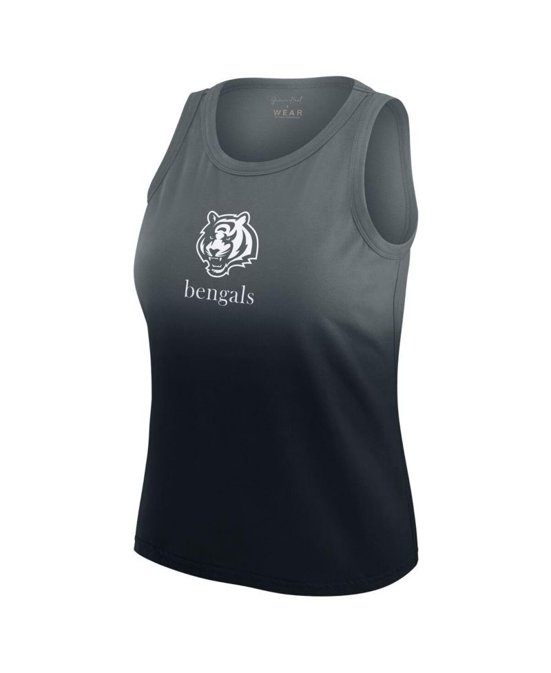 x Gracie Women's Black Cincinnati Bengals Ombre Tank Top