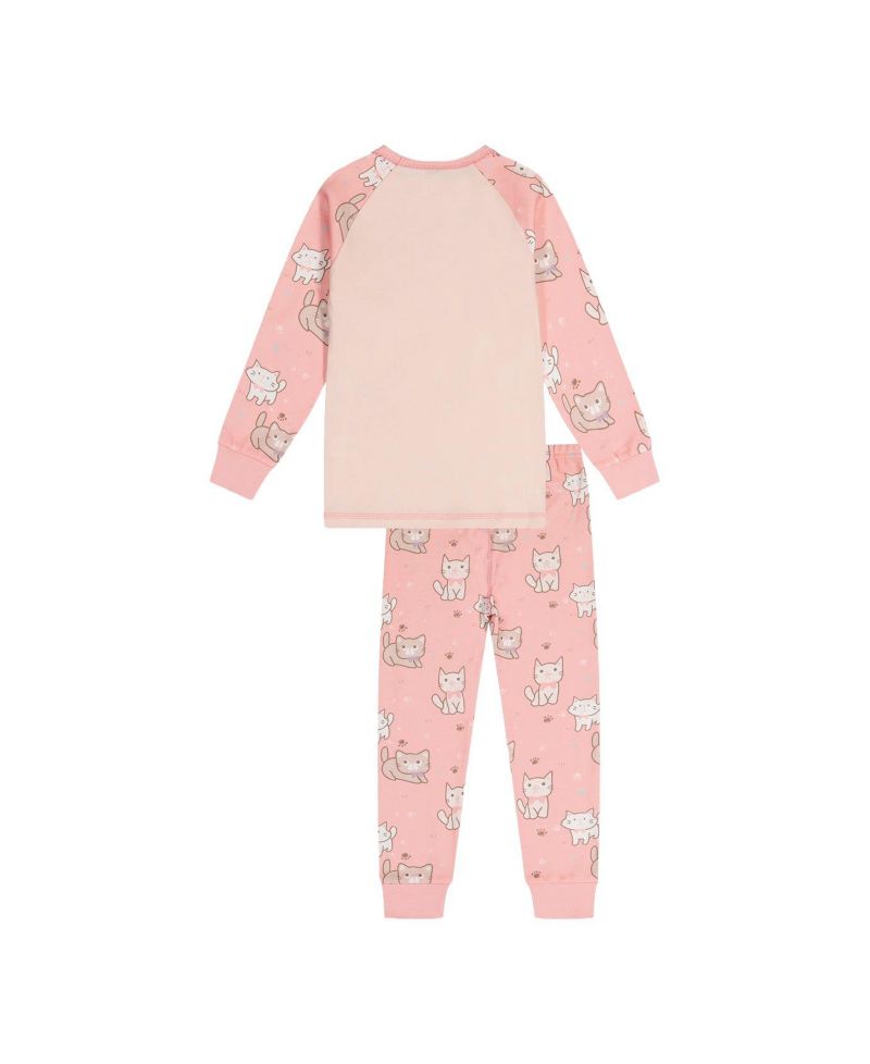 Little and Big Girl (6 - 12) Cotton Two-Piece Pajama Set