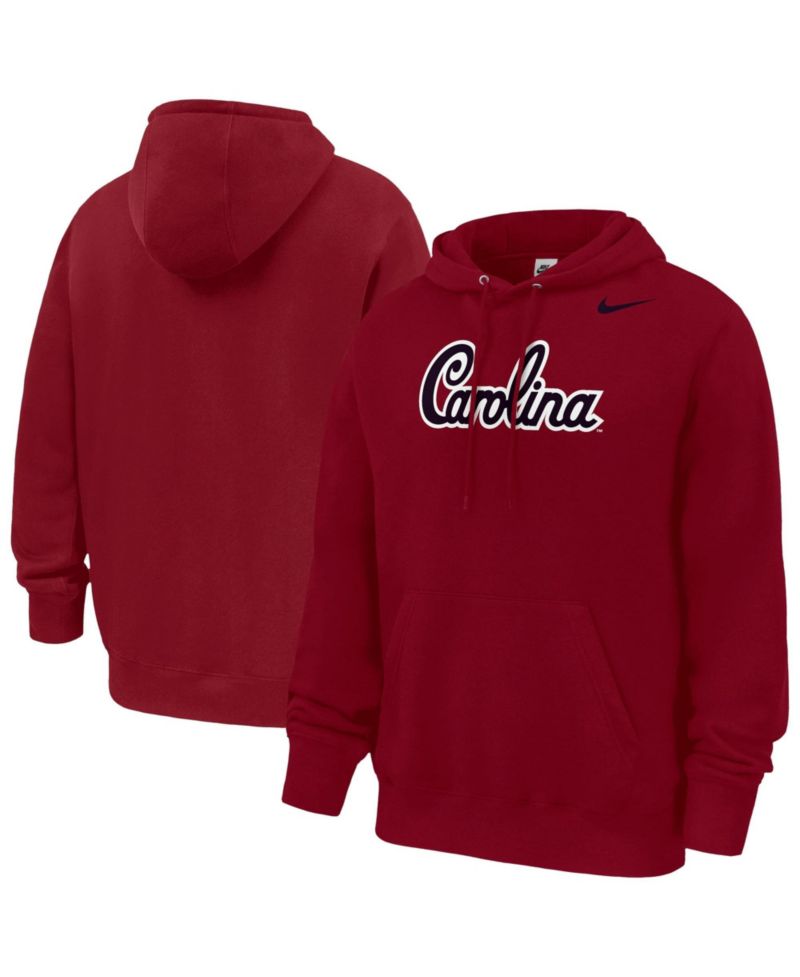 Men's Garnet South Carolina Gamecocks Script Club Fleece Hoodie
