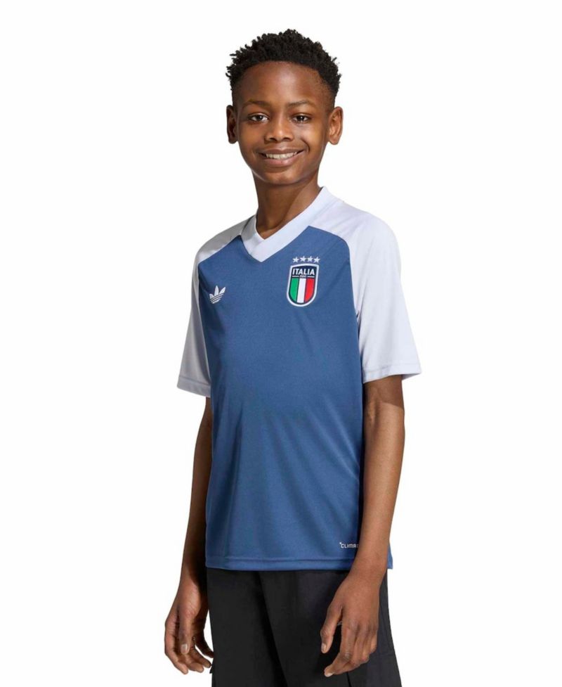 Big Boys and Girls Blue Italy National Team 2026 Pre-Match Jersey