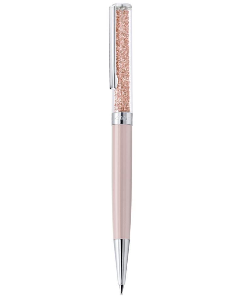 Silver-Tone Crystalline Ballpoint Pen