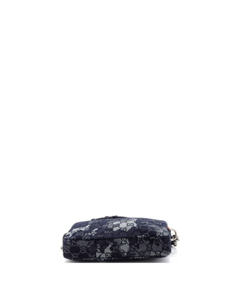 Convertible Crossbody Bag Camouflage GG Denim