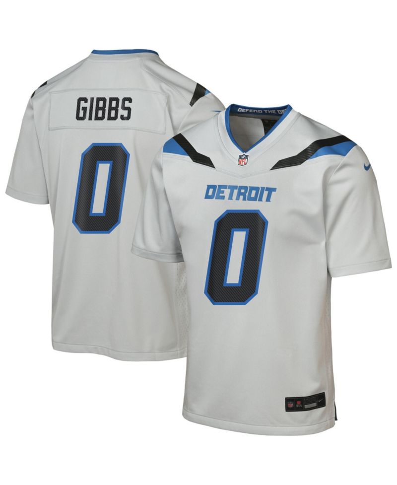 Big Boys and Girls Jahmyr Gibbs Silver Detroit Lions 2026 Rivalries Collection Game Jersey