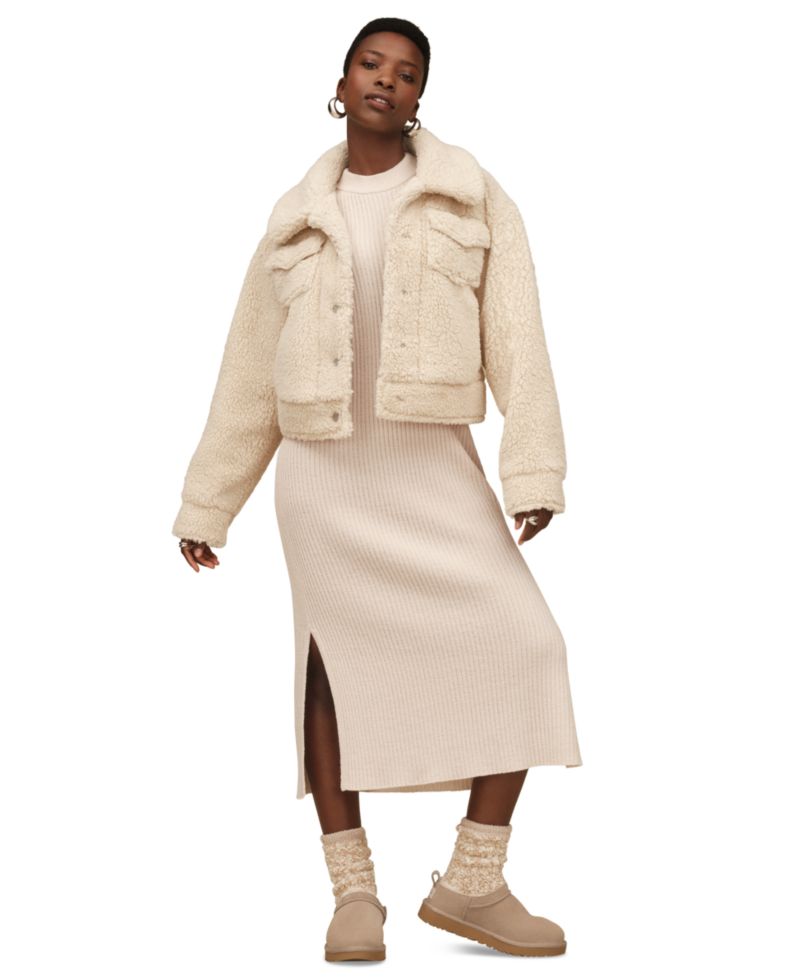 UGG Women's Frankie Collared Neck Short Trucker Jacket