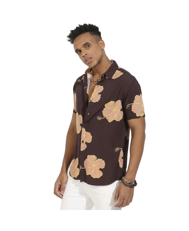 Men's Hibiscus Print Shirt