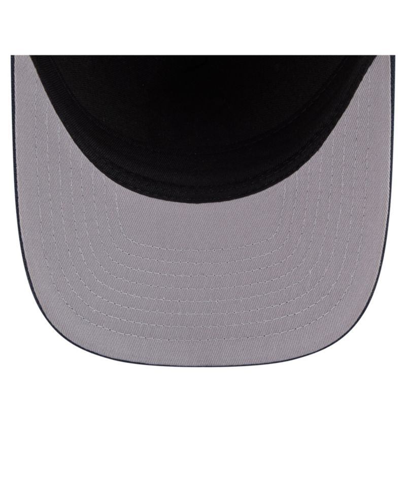 Men's Navy/Natural New York Yankees Grained 9FIFTY A-Frame Trucker Adjustable Hat