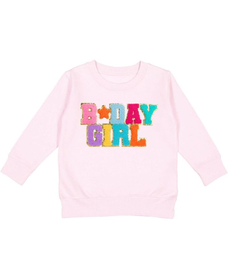 Girls Birthday Patch Sweatshirt