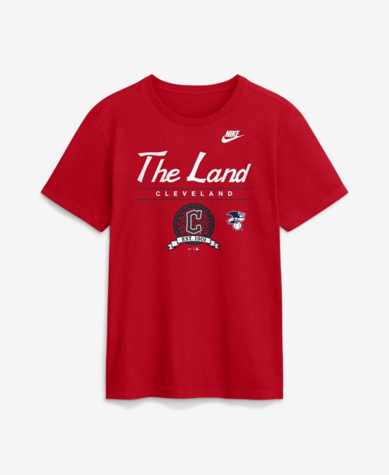 Men's Red Cleveland Guardians Cooperstown Graphic T-Shirt