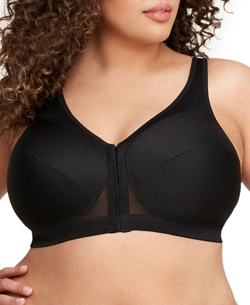 Women's Full Figure Plus Size MagicLift Front Close Posture Back Support Bra 1265