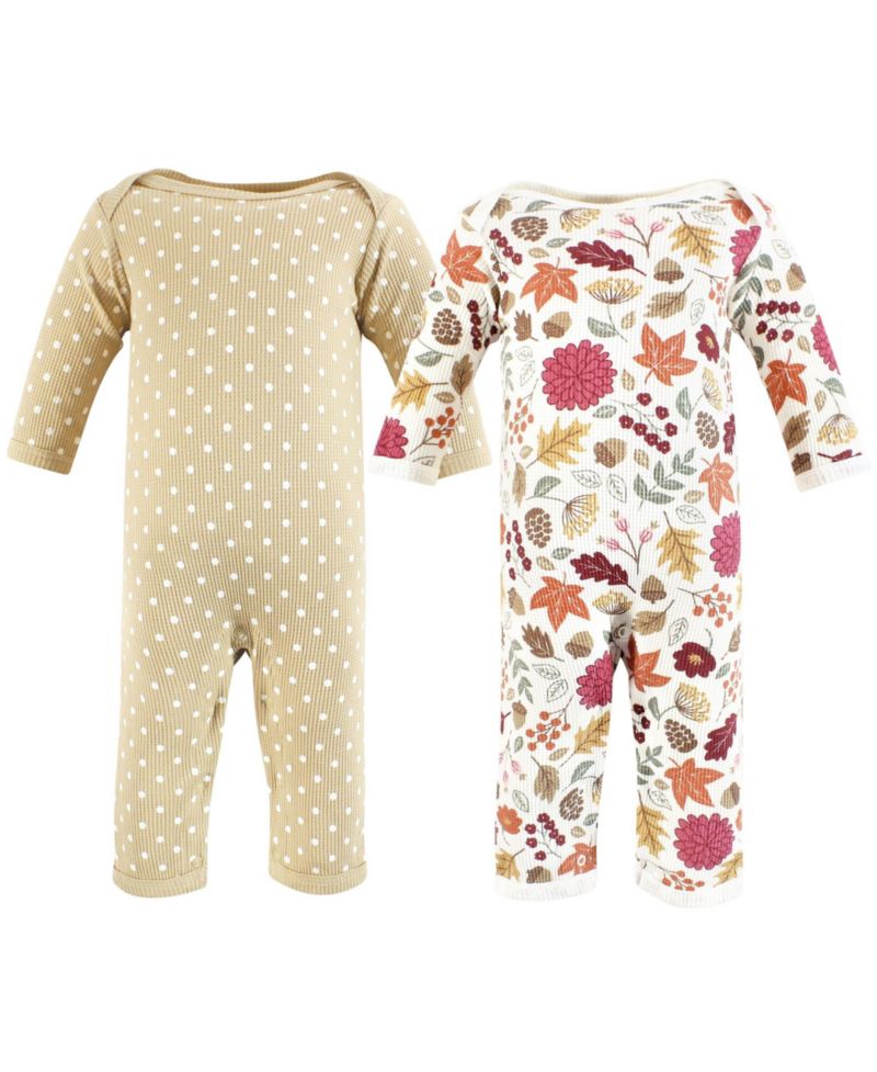 Baby Girls Hudson Thermal Coveralls 2pk