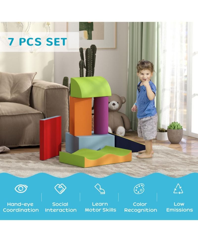 Ages 1-3 7-Piece Soft Climbing Playset
