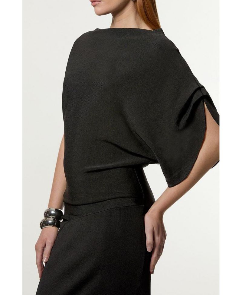 Women's Dropped Waist Asymmetric Maxi Dress